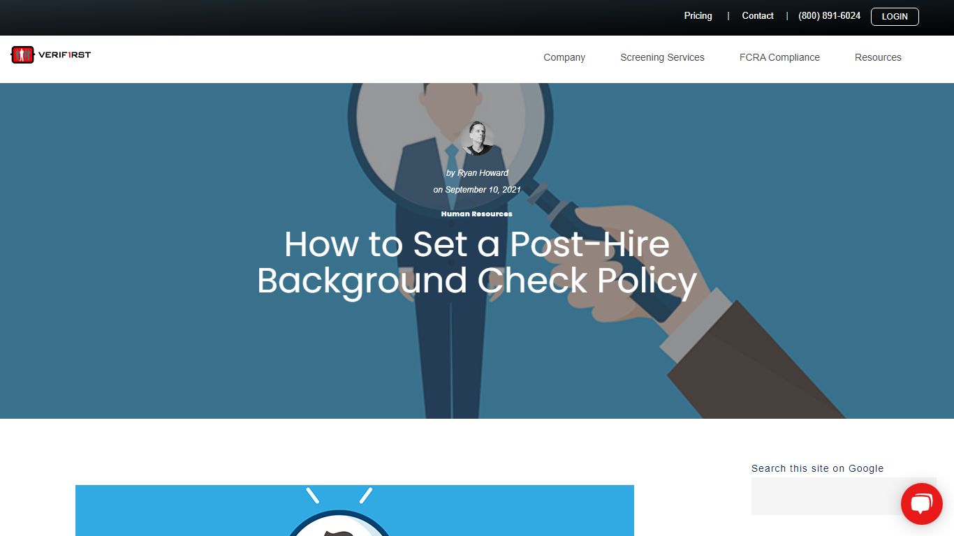 How to Set a Post-Hire Background Check Policy - VeriFirst